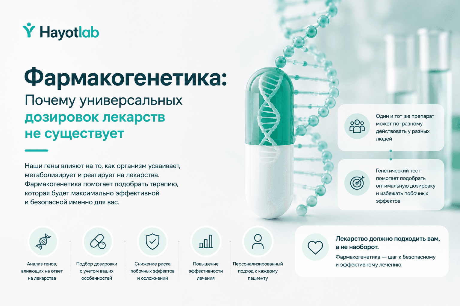 Фармакогенетика: Почему универсальных дозировок лекарств не существует